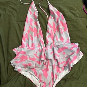 Buddy Love Pink and White One Piece